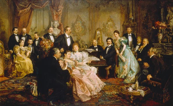 An evening with Johann Strauss. de Franz von Bayros