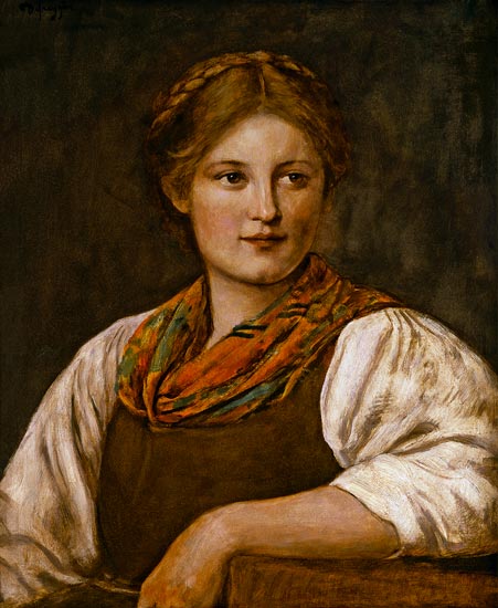 A Bavarian Peasant Girl de Franz von Defregger