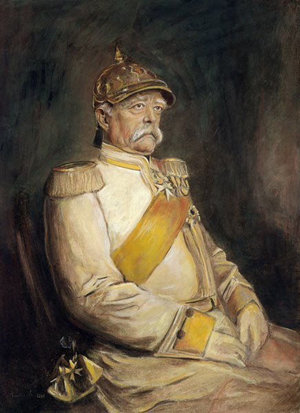 Bismarck in Kürassieruniform / Lenbach de Franz von Lenbach