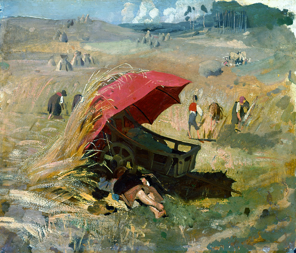 Der rote Schirm de Franz von Lenbach