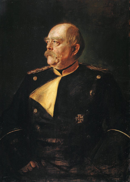 Portrait of Chancellor Otto von Bismarck (1815-1898) in Uniform de Franz von Lenbach
