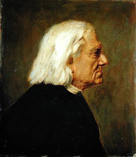 The Composer Franz Liszt (1811-86) de Franz von Lenbach