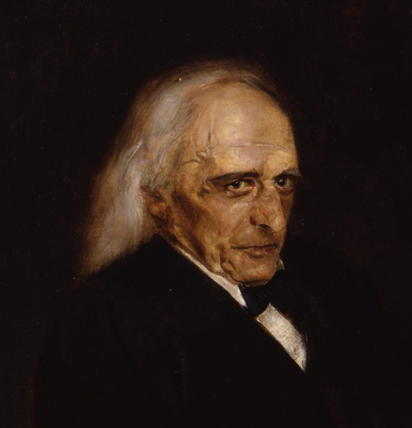 Portrait of Theodor Mommsen (1817-1903) Detail de Franz von Lenbach