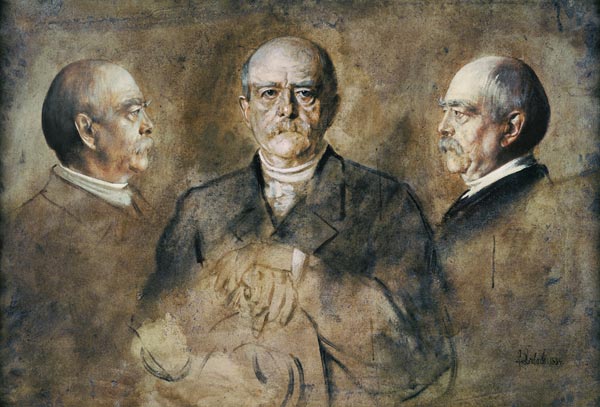 Prince Otto von Bismarck, 1884 (oil on paper) de Franz von Lenbach