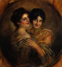 Two sisters de Franz von Lenbach