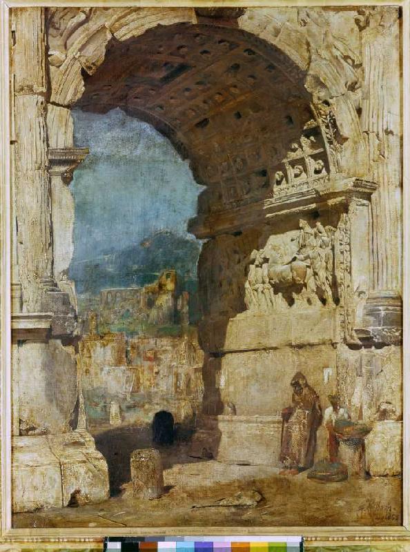 The Titusbogen in Rome. de Franz von Lenbach