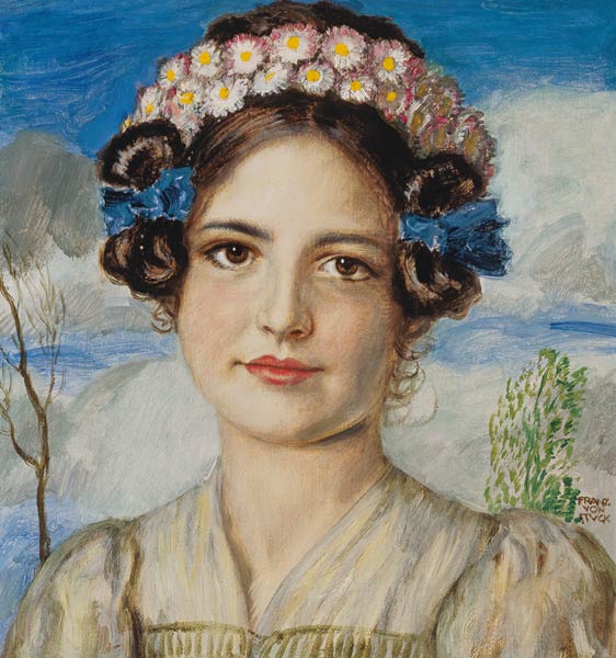 Retrato de la hija María de Franz von Stuck