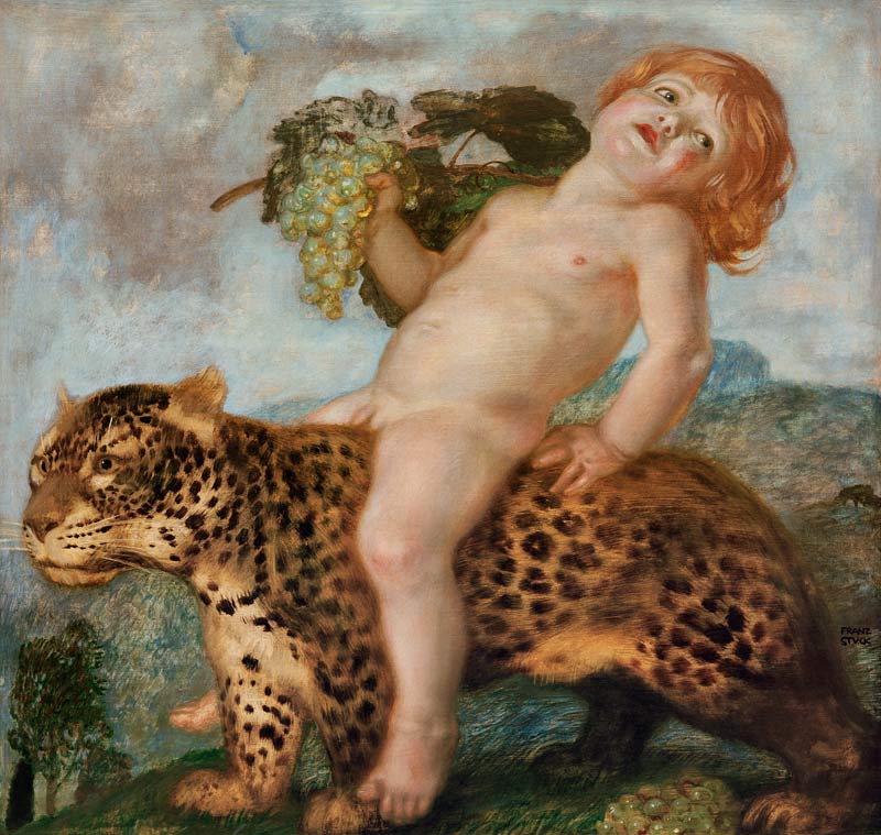 Von Stuck / Boy Bacchus on Panther /1901 de Franz von Stuck