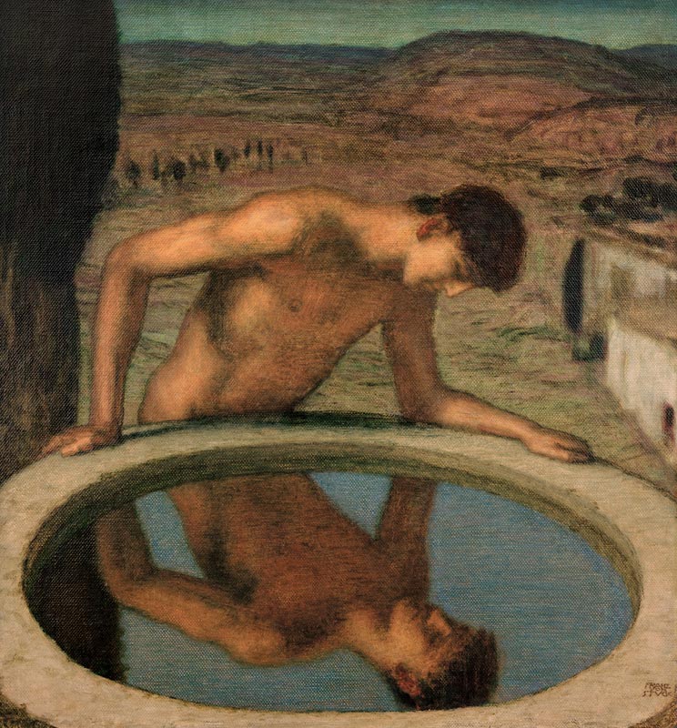v.Stuck / Narcissus / c.1926 de Franz von Stuck