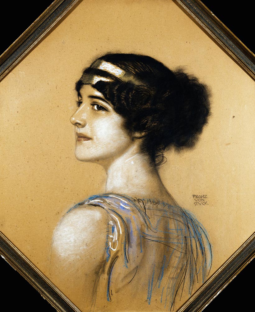 Porträt der Tochter des Künstlers, Mary. de Franz von Stuck
