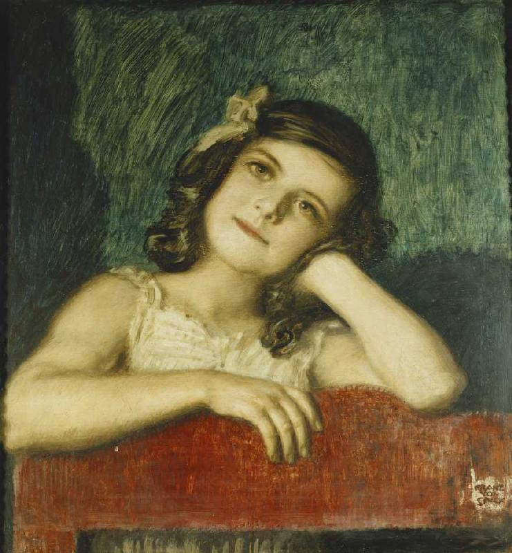 Mary, die Tochter des Künstlers. de Franz von Stuck