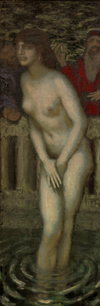 Susanna bathing / F.v.Stuck / c.1913 de Franz von Stuck