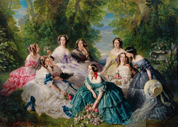 Empress Eugenie (1826-1920) Surrounded by her Ladies-in-Waiting de Franz Xaver Winterhalter