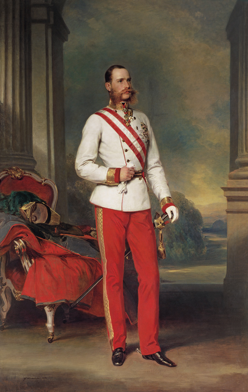 Franz Joseph I, Emperor of Austria (1830-1916) wearing the dress uniform of an Austrian Field Marsha de Franz Xaver Winterhalter