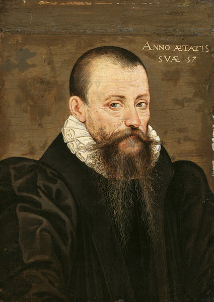 Bildnis des Michel Eyquem de Montaigne (1533-1592). de Französisch