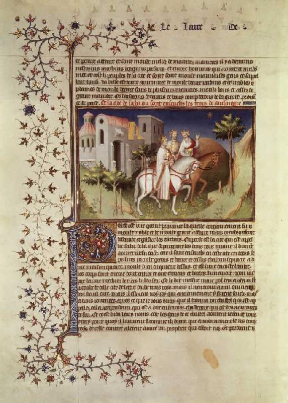 Procession of the saints three kings end book of t de französisch Handschrift
