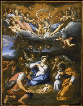 The adoration of the shepherds (to Annibale Carrac