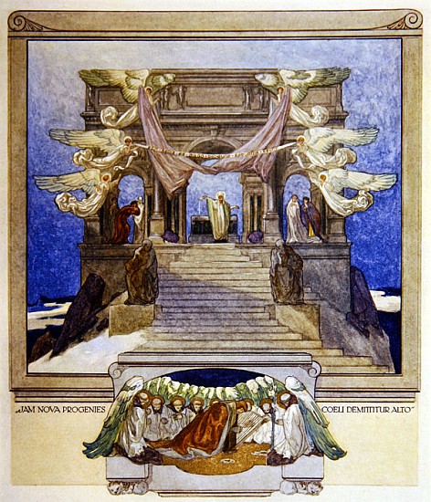 Illustration from Dante''s ''Divine Comedy'', Purgatory de Franz von (Choisy Le Conin) Bayros