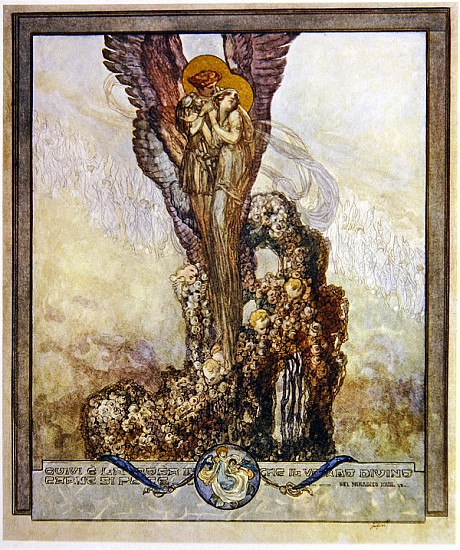 Illustration from Dante''s ''Divine Comedy'', Paradise, Canto XXIII de Franz von (Choisy Le Conin) Bayros