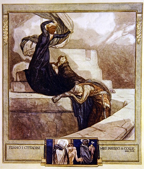 Illustration from Dante''s ''Divine Comedy'', Purgatory, Canto XIII: 115 de Franz von (Choisy Le Conin) Bayros