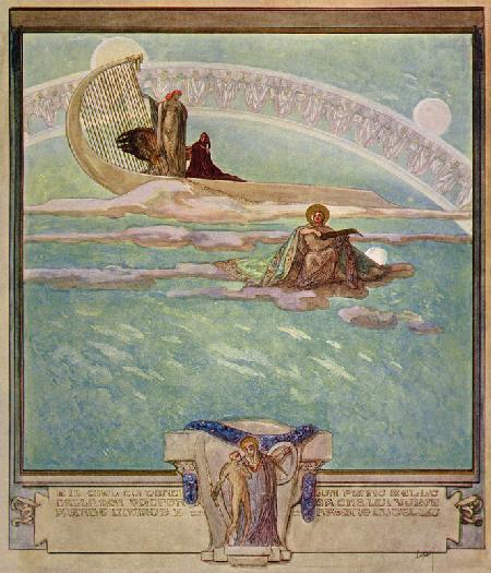 Illustration from Dante''s ''Divine Comedy'', Paradise, Canto II