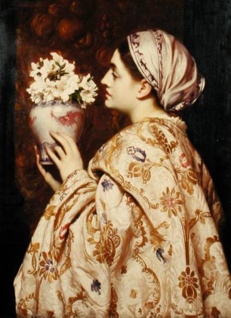 A Noble Lady of Venice de Frederic Leighton