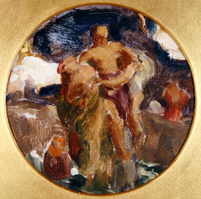 Oil sketch for 'And the Sea Gave Up the Dead Which Were in It', 1891 (oil on canvas) de Frederic Leighton
