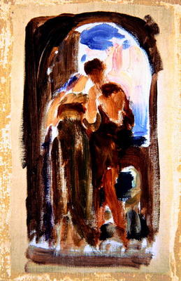 Sketch for 'Wedded', c.1881-82 (oil on canvas) de Frederic Leighton