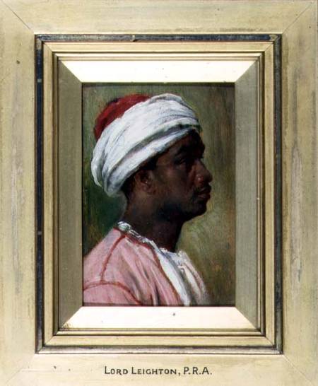 Study of a Nubian young man (panel) de Frederic Leighton