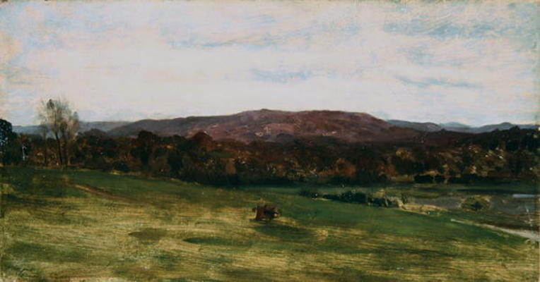 Study of Hills (oil on canvas) de Frederic Leighton