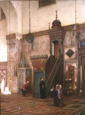 Detail of the interior of the Grand Mosque, Damascus