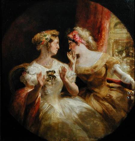 Ladies Gossiping at the Opera de Frederick Barnard