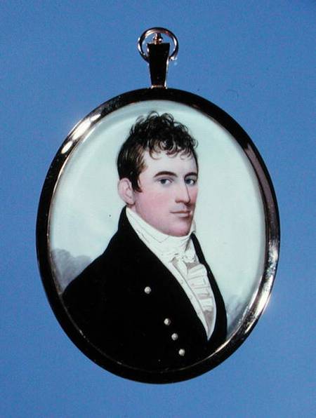 Portrait miniature of James Drew de Frederick Buck