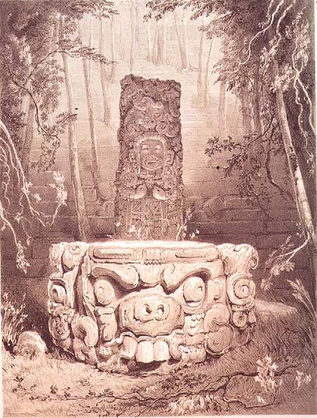 Mayan temple, Honduras de Frederick Catherwood
