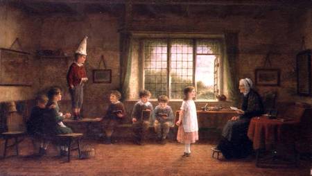 The Dame's School s.and d. 1899 de Frederick Daniel Hardy