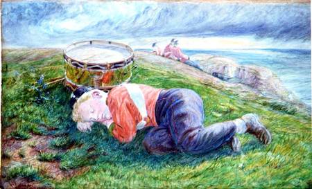 Sketch for 'The Drummer Boy's Dream' de Frederick James Shields