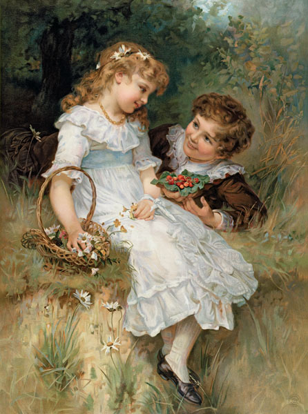 Sweethearts, from the Pears Annual de Frederick Morgan