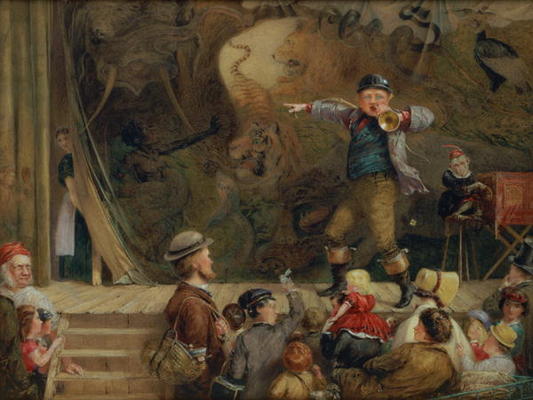 The Travelling Menagerie, 1872 (w/c) de Frederick Piercy