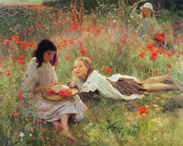 Poppies, c.1909  de Frederick Stead