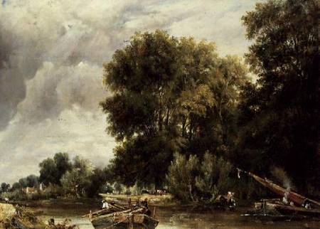 River Landscape de Frederick Waters Watts