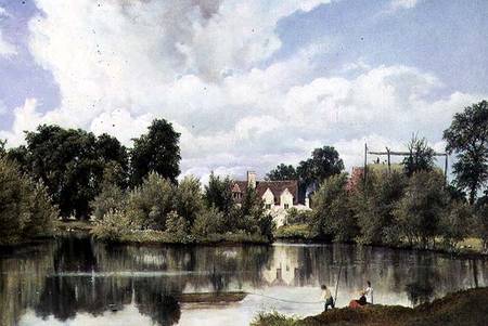 River landscape, Suffolk de Frederick Waters Watts