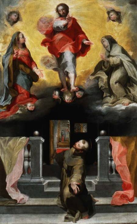 Christ Forgiving St. Francis in a Vision de Federico Fiori Barocci