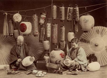 Scene in a Japanese Lantern work Shop de French  Photographer