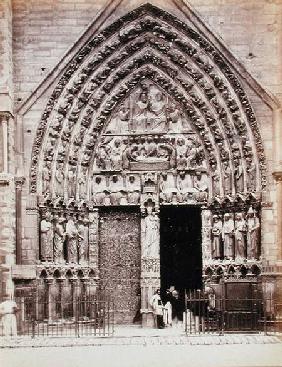 North Portal of the the West Facade of the Cathedral of Notre Dame, Paris