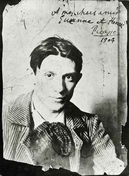 Pablo Picasso (1881-1973), 1904 (b/w photo) de French Photographer, (20th century)