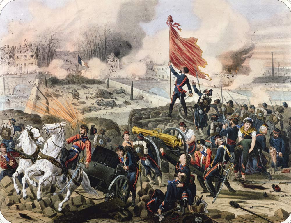 Attack at Pont de Neuilly and Courbevoie, 2nd April 1871 de French School