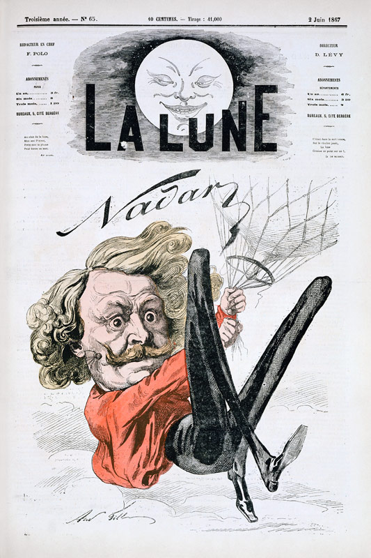 Nadar (1820-1910) title page of 'La Lune' de French School