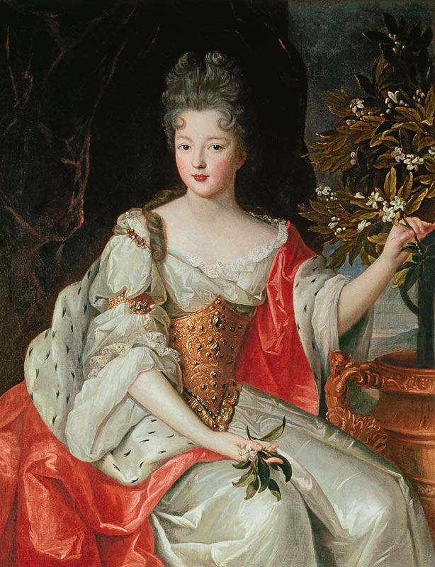 Portrait of Louise-Francoise de Bourbon (1673-1743) late 17th century de French School