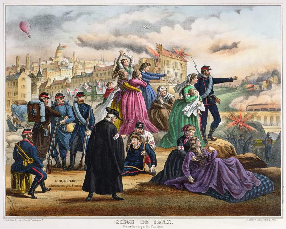 The Siege of Paris. Bombardment the Prussians, 1870-71 de French School