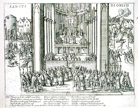 Abjuration of Henri IV (1553-1610) at St. Denis on 15th July 1593 de French School
